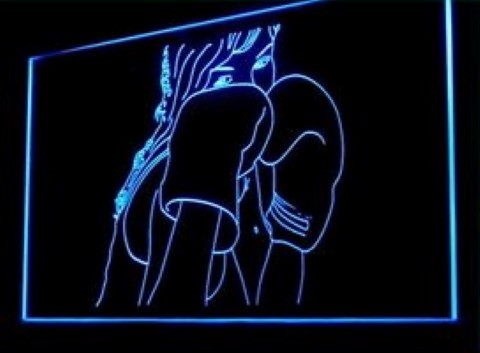 Thai Boxing Training LED Neon Sign